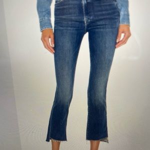 Mother the insider step hem crop bootcut jeans